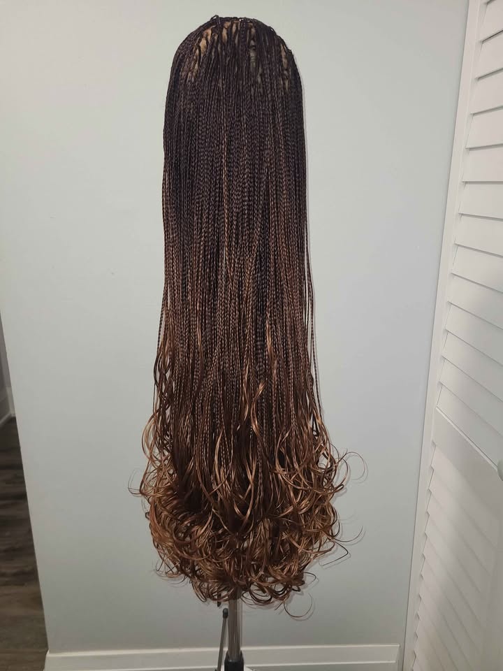 🇨🇦 Braided Natural long hair wig - size M - photo 2