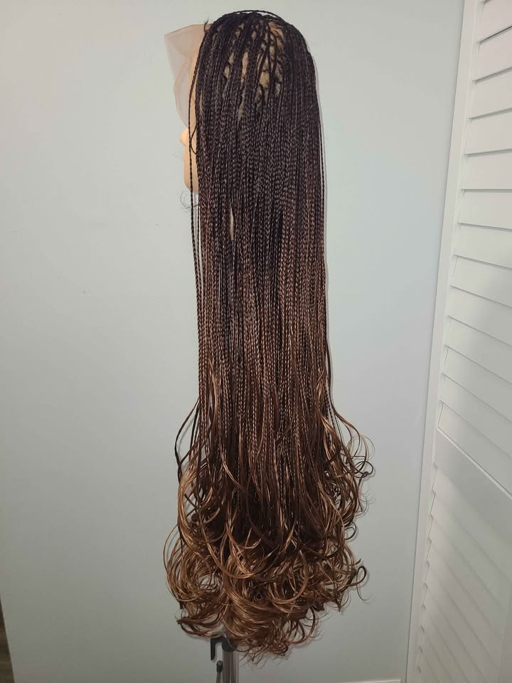 🇨🇦 Braided Natural long hair wig - size M - photo 5