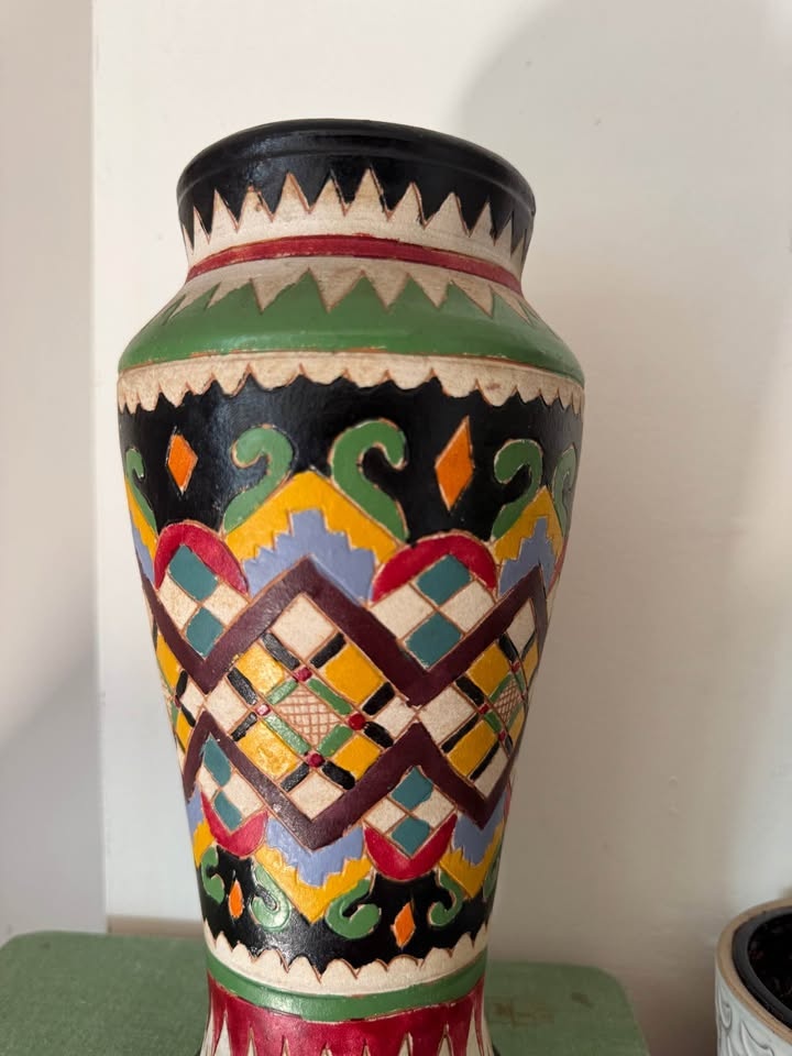 Vintage Mexican Vase | Mid-Century Boho Southwest Decor - photo 2