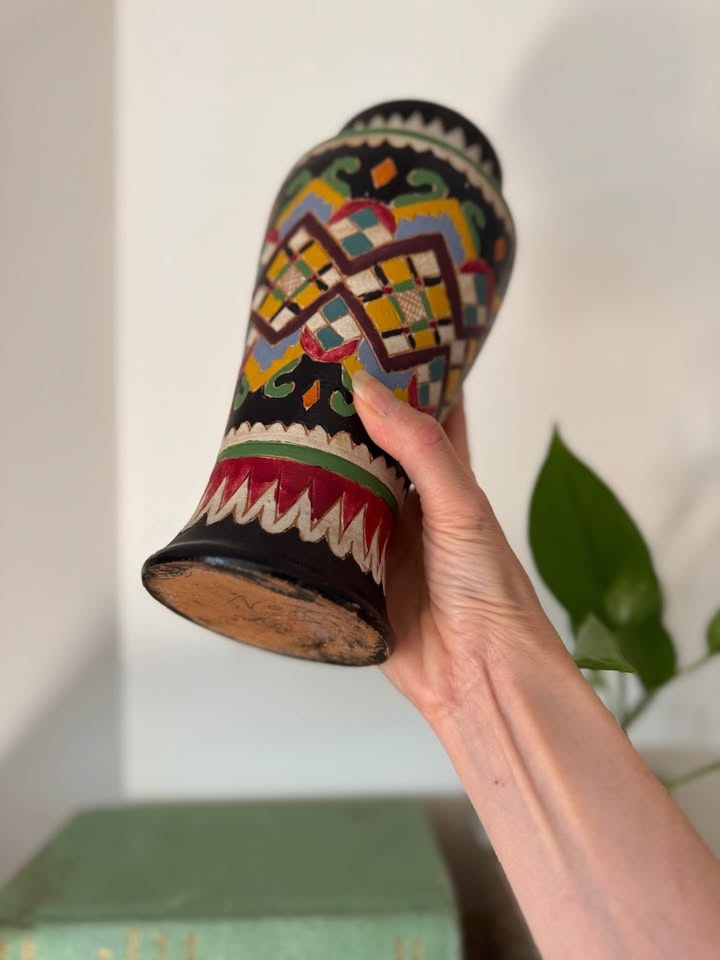 Vintage Mexican Vase | Mid-Century Boho Southwest Decor - photo 5