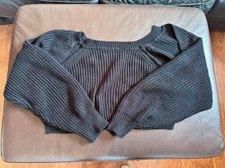 Black knit sweater