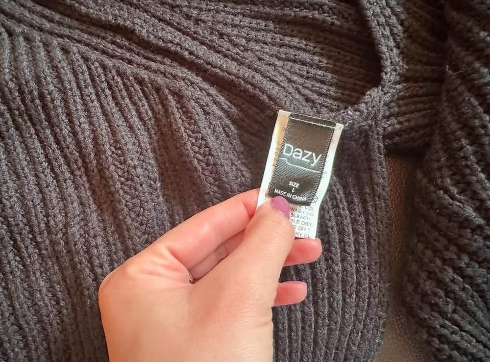 Black knit sweater - photo 2