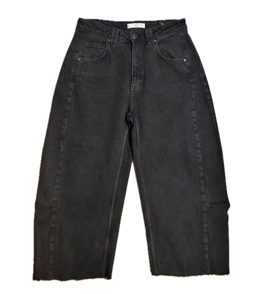 Mango Jeans black extra extra baggy wide size 4