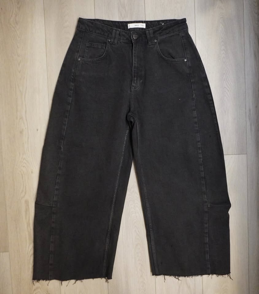 Mango Jeans black extra extra baggy wide size 4 - photo 2