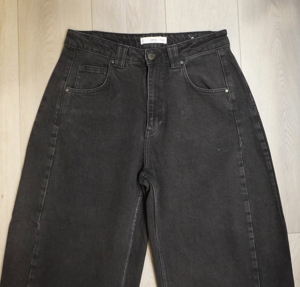 Mango Jeans black extra extra baggy wide size 4 - photo 3