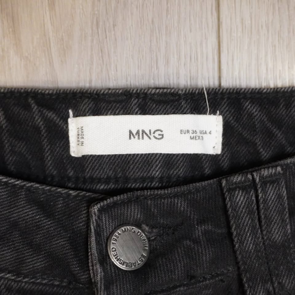 Mango Jeans black extra extra baggy wide size 4 - photo 4