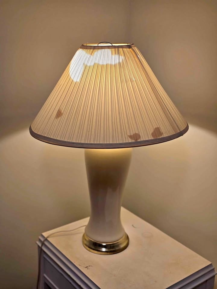 Table lamp with bulb