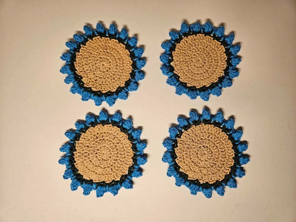 Handmade Flower Coasters image indicator(2)