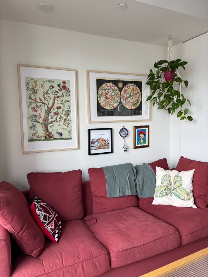 3 seater Ikea Couch - Rust color - photo 3