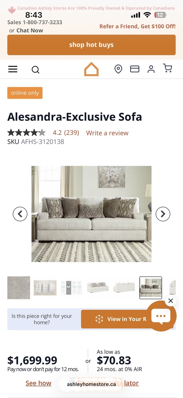 3 seater sofa - photo 3