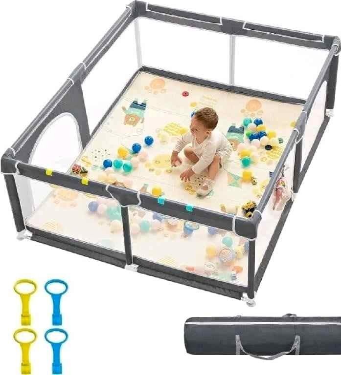 Dearlomum Baby Playpen,70"x60" Extra Large
