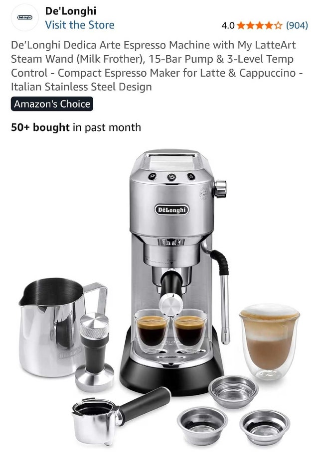 De'Longhi Dedica Arte Espresso Machine - photo 2