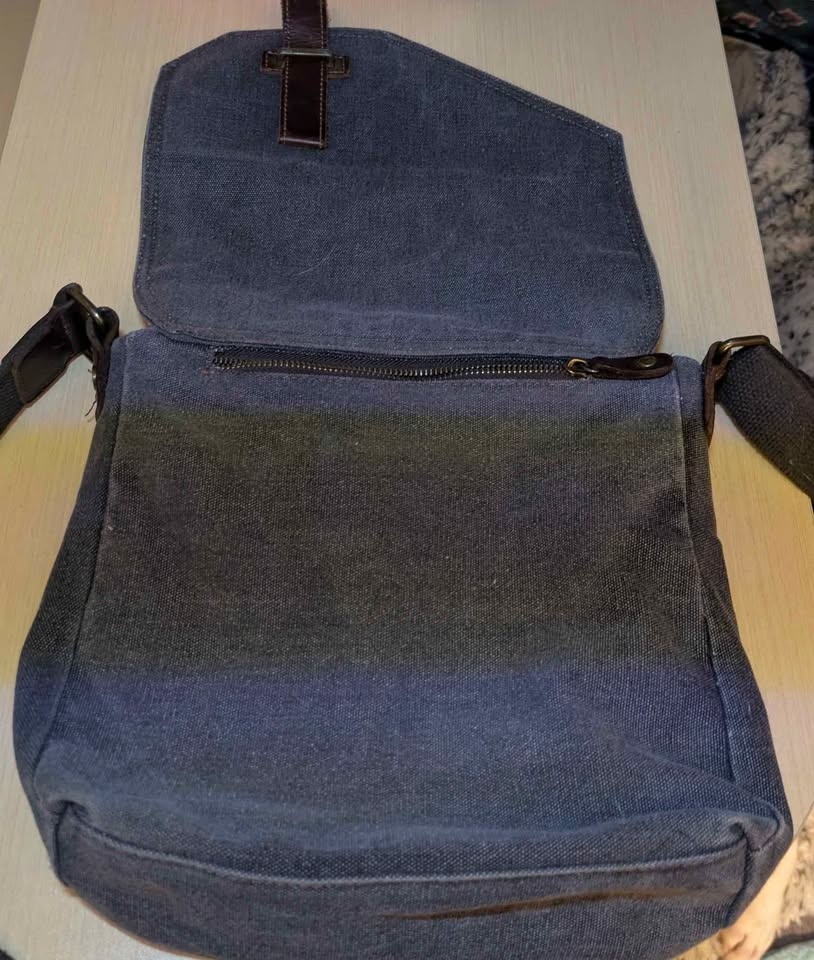 Vaschy Vintage style shoulder Messenger bag (canvas) - photo 3