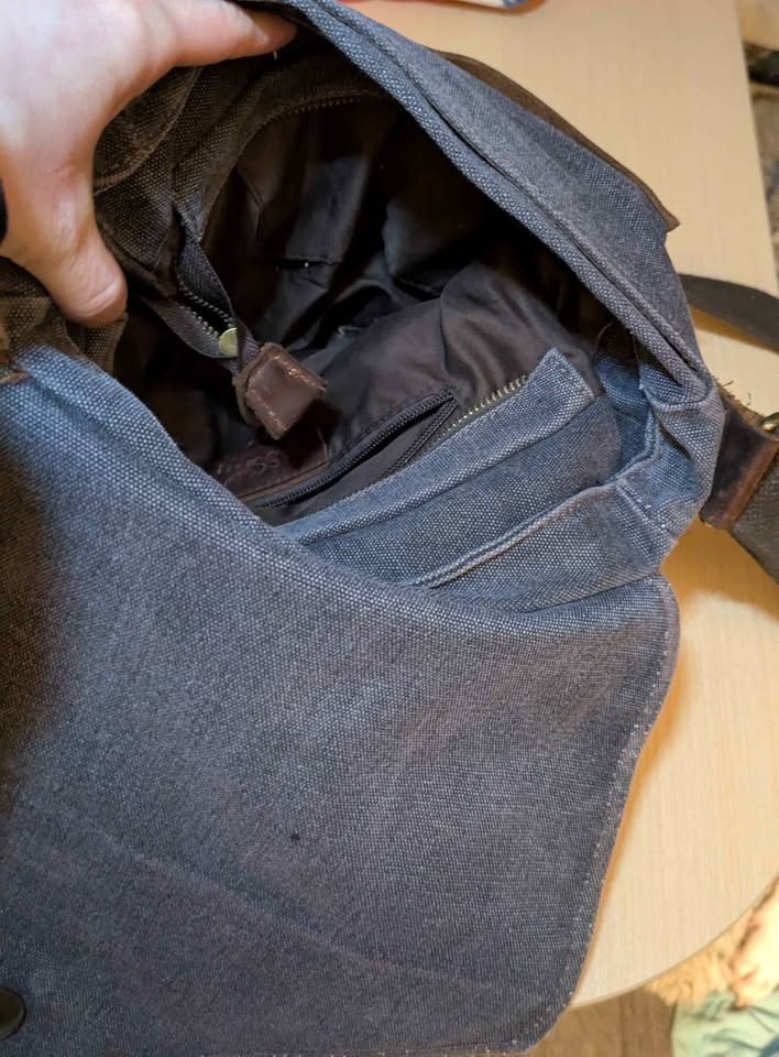 Vaschy Vintage style shoulder Messenger bag (canvas) - photo 5