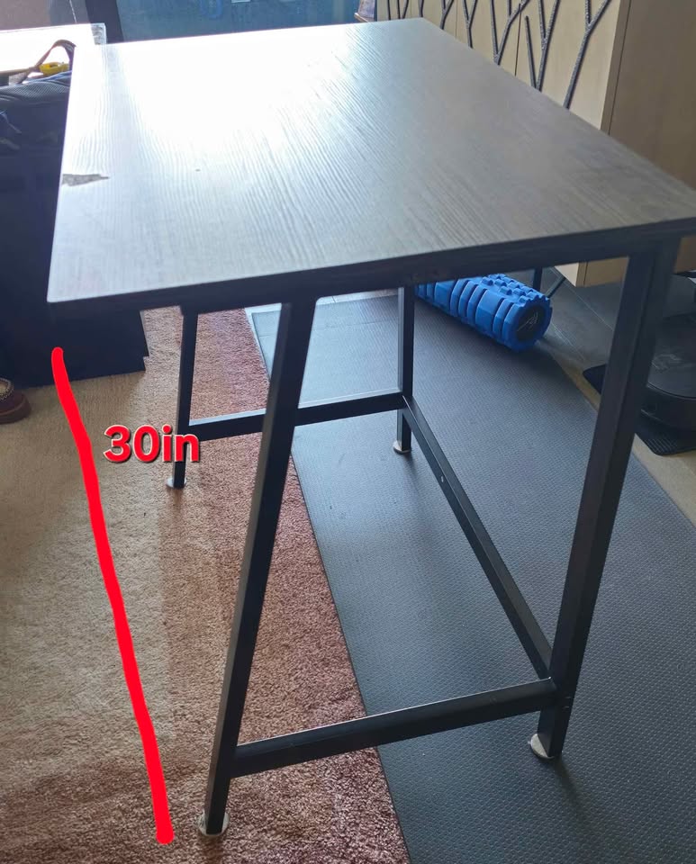 Desk/Side Table with metal legs (modern design) - photo 2