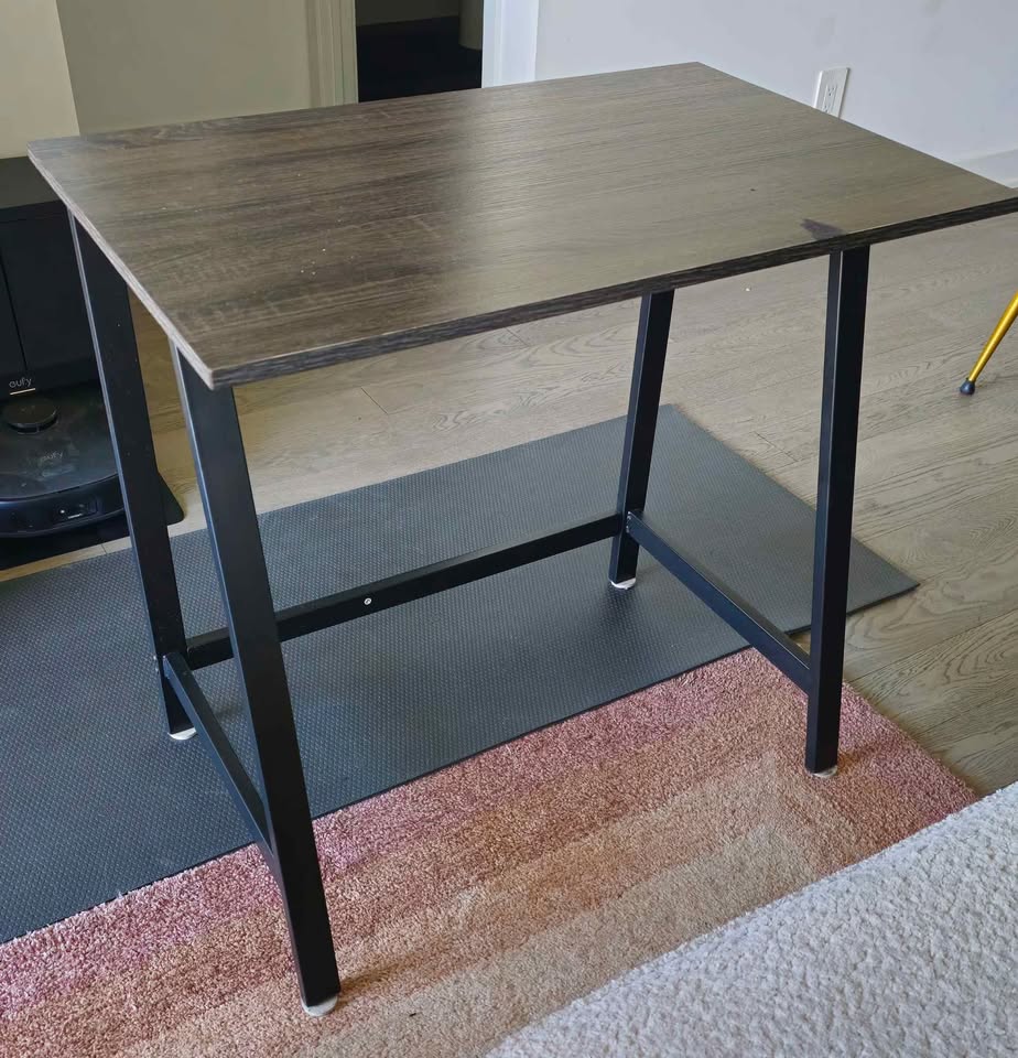 Desk/Side Table with metal legs (modern design) - photo 4