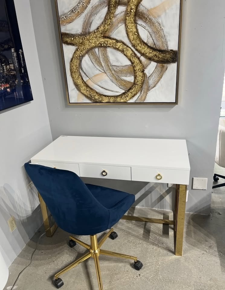 Computer Desk – Silver or Gold Finish - photo 5