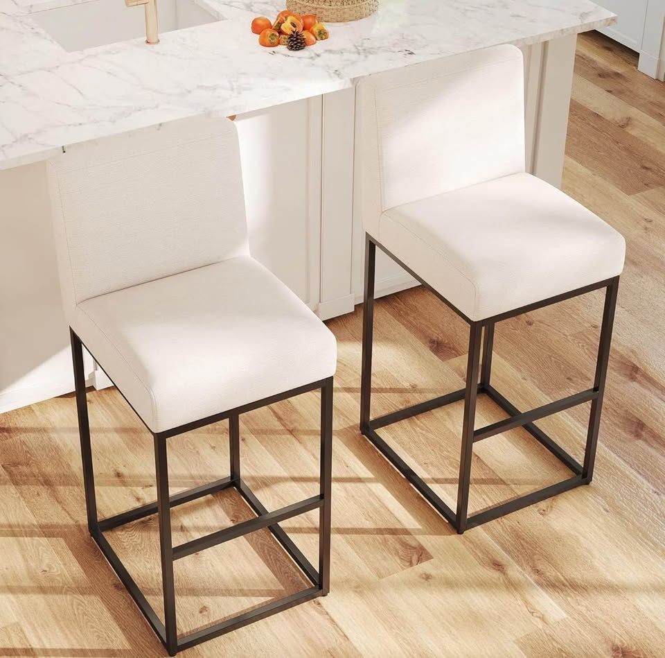 Modern Counter Height Bar Stools Set of 2 - photo 2
