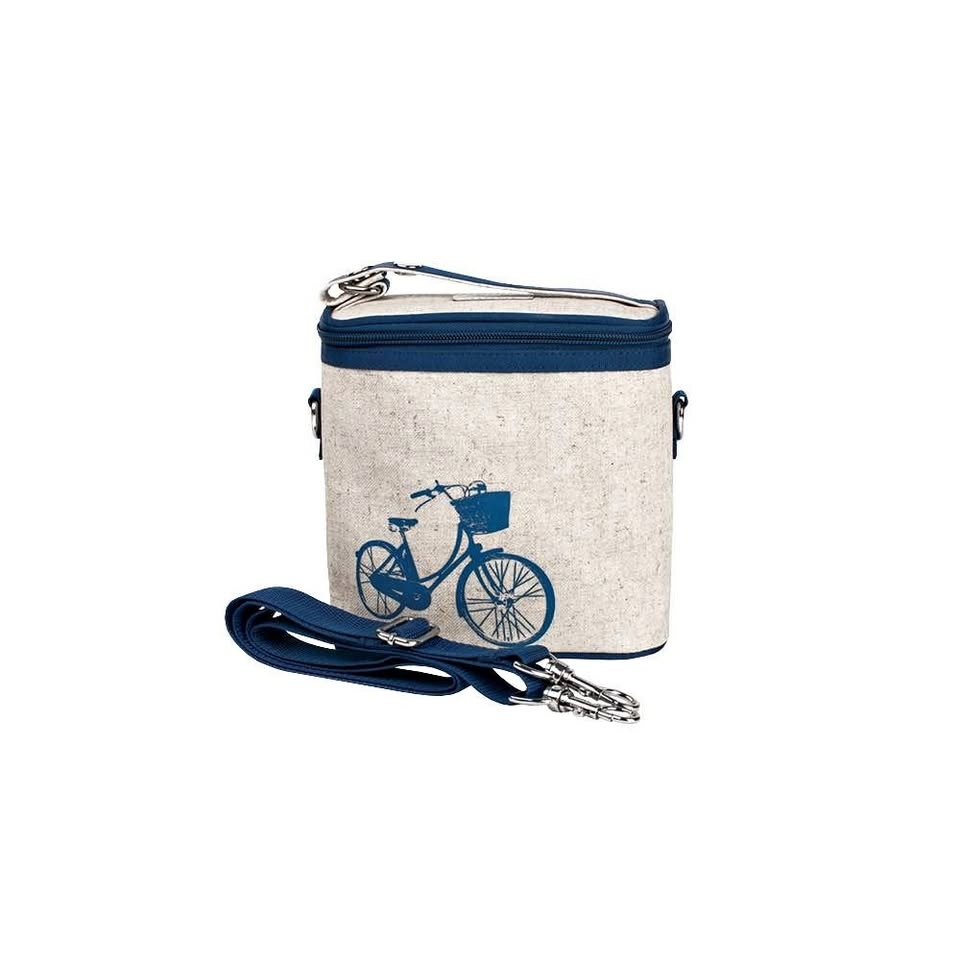 So Young Blue Bicycle Large Insulated Cooler Bag