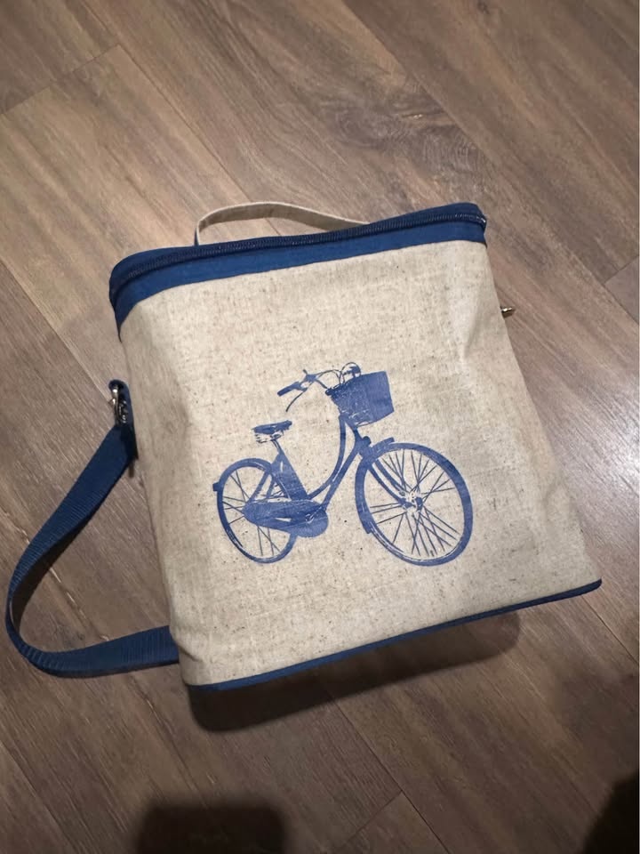 So Young Blue Bicycle Large Insulated Cooler Bag - photo 3