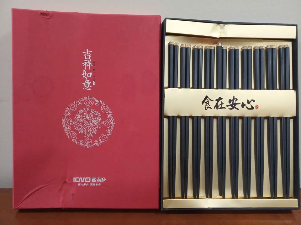 Brand new 10 pairs of Alloy Chopsticks (Black) - photo 2