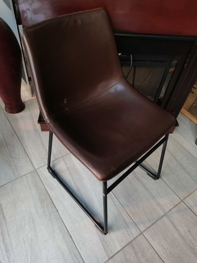 comfy single air leather chair, dark brown - photo 2