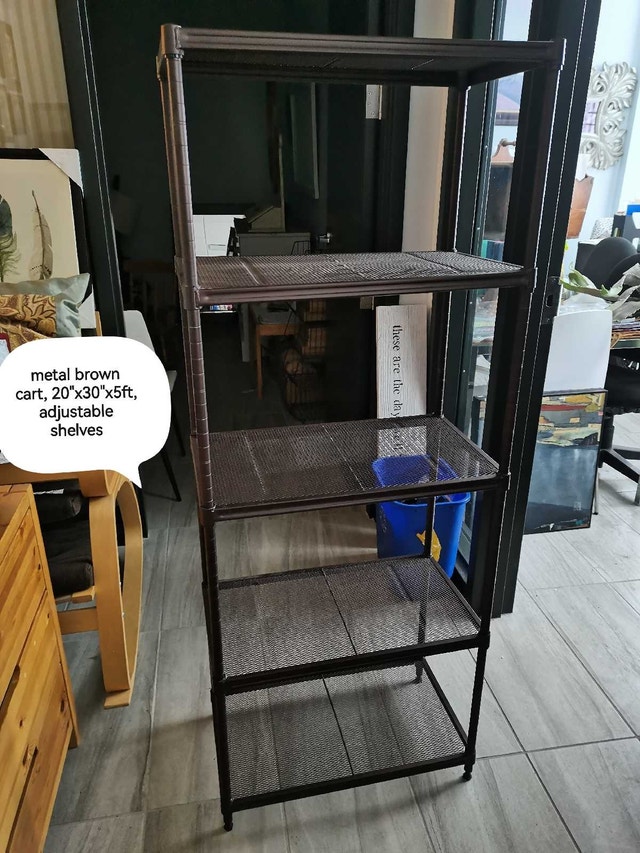Metal Brown Cart ,strong, sturdy and adjustable