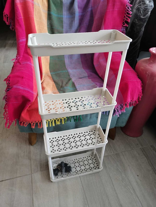 3-Tier Shelf skinny rolling for tiny space