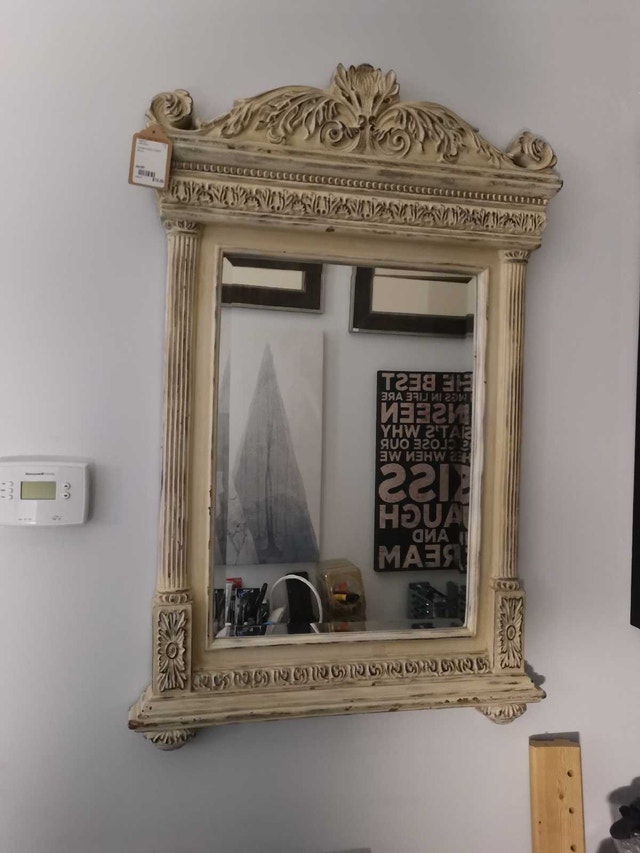 Ornate Rustic Cream Mirror