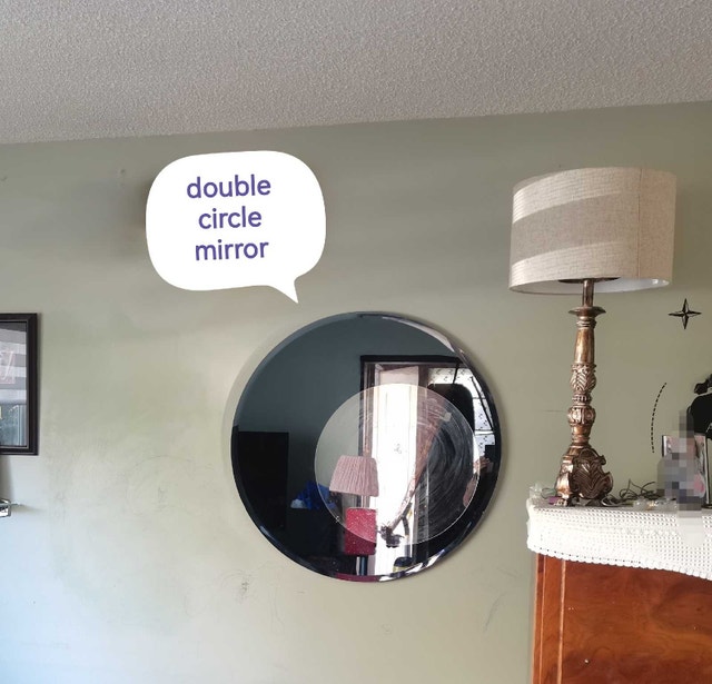 Double circle mirror