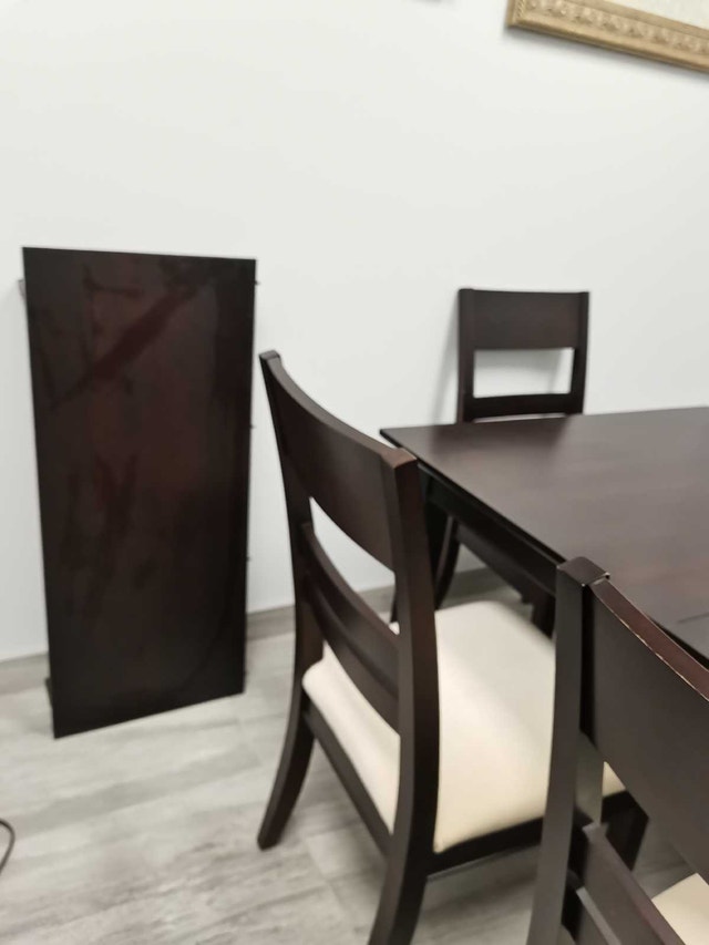 Solid wood cherry Dining Table with 6 Chairs & 1 leaf - photo 2