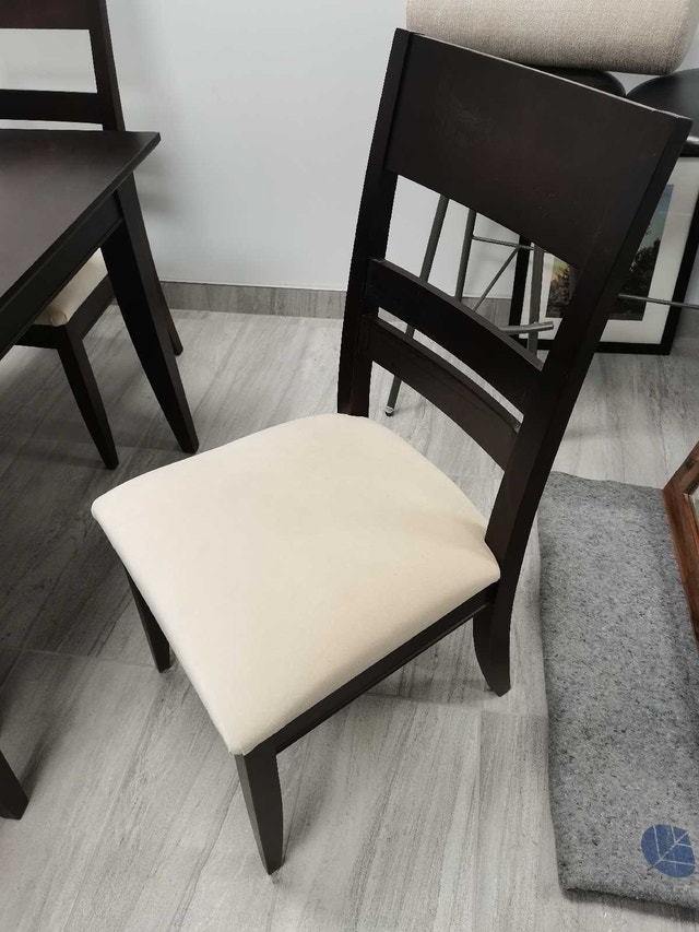 Solid wood cherry Dining Table with 6 Chairs & 1 leaf - photo 3