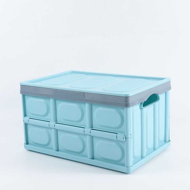 Collapsible Storage Box, lime green/light blue - photo 3