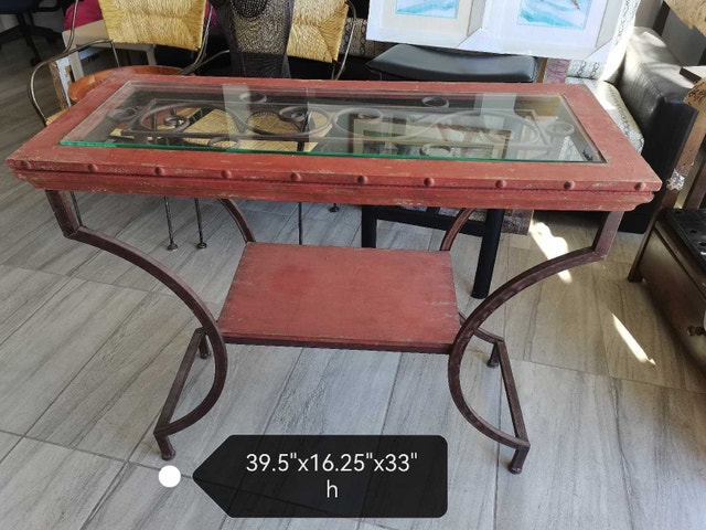 rustic console Table