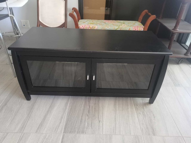 Black TV Stand, excellent condition