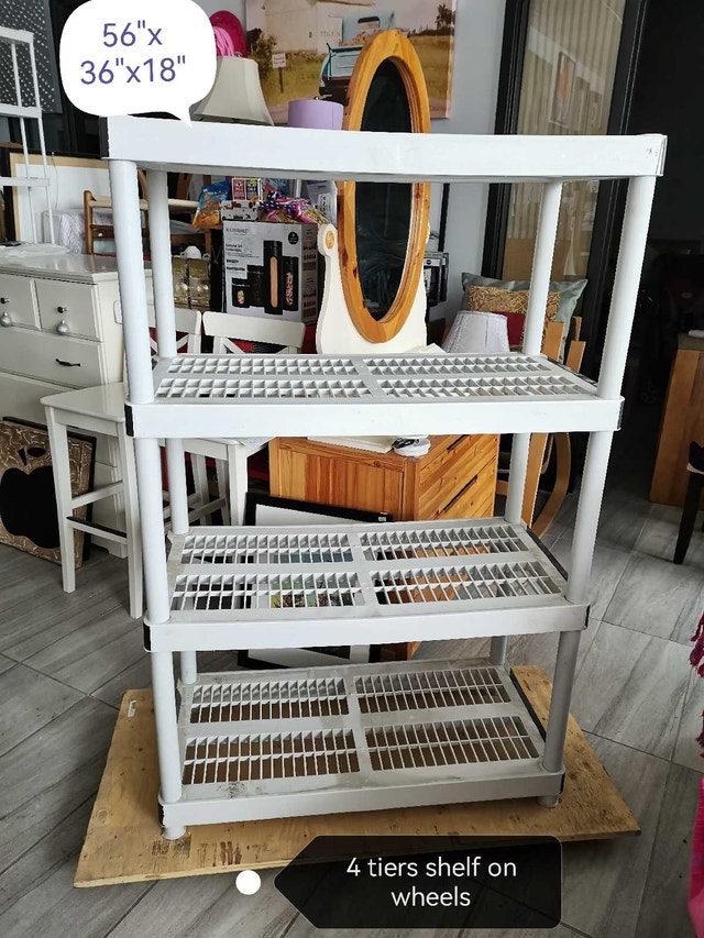 4 Tier Shelf on wheels