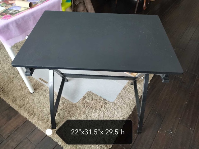 good sturdy writing / Drafting Table, metal legs