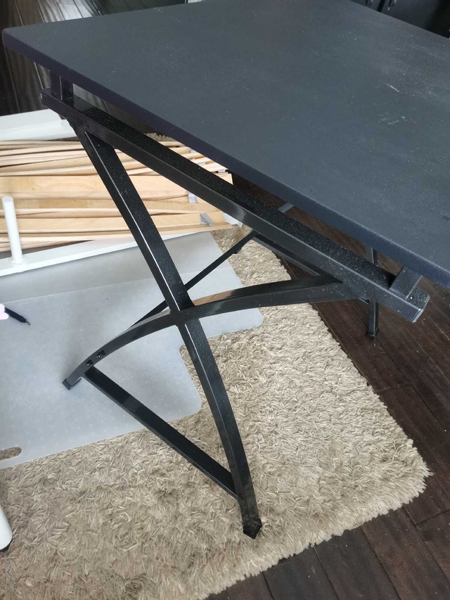 good sturdy writing / Drafting Table, metal legs - photo 2
