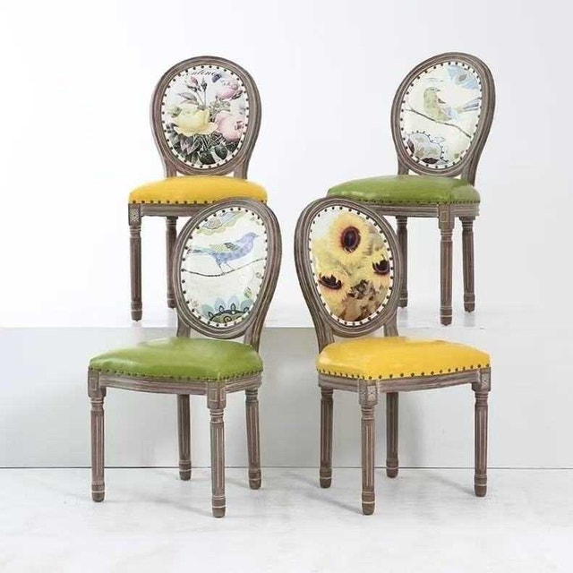 european Floral dining Chairs - photo 4