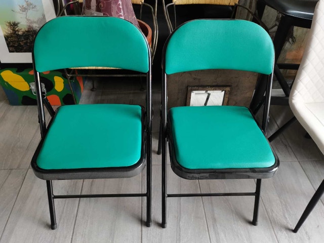 Folding Chair brand new green 2/set