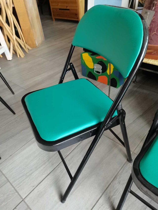 Folding Chair brand new green 2/set - photo 3