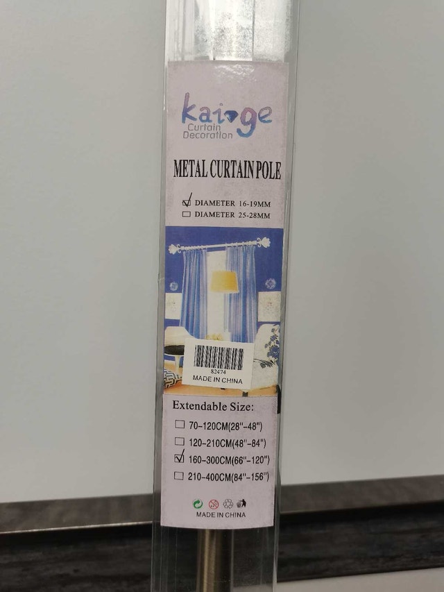 metal Curtain Pole brand new long 66"x120" - photo 2