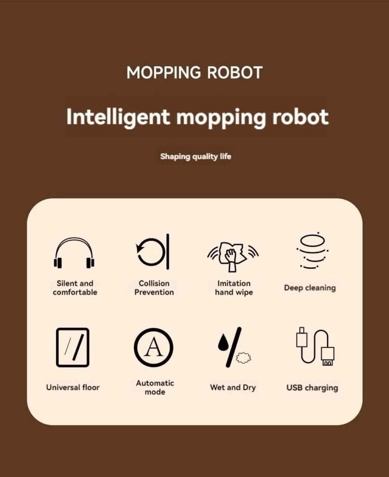 Robotic mopping cleaner Floor Cleaning robot mopping robot - photo 3