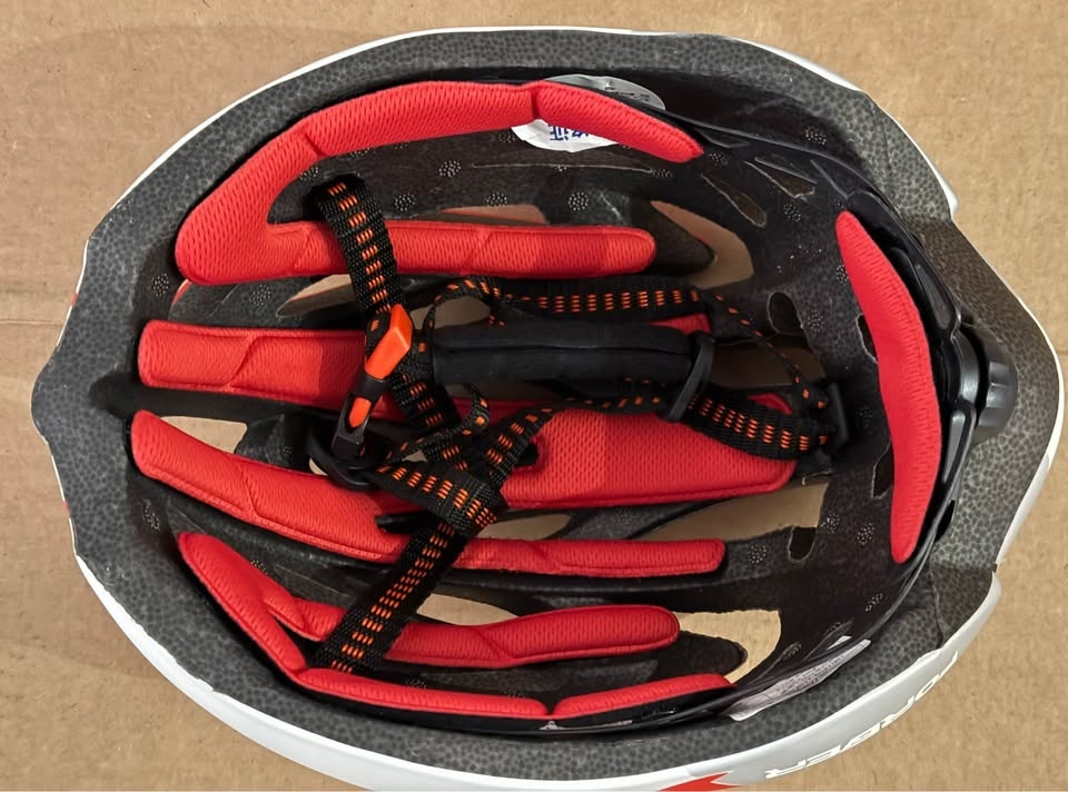 Lightweight Bike Helmet - Red/White/Black - photo 2