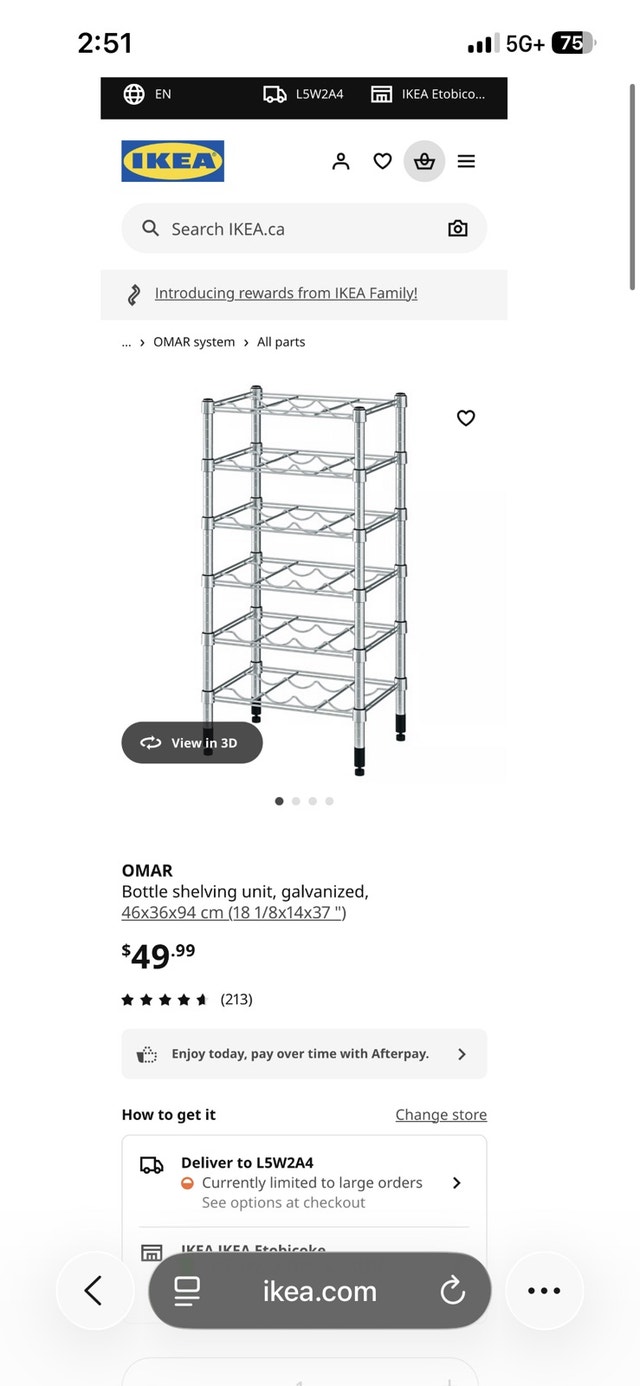 OMAR Bottle shelving unit, galvanized
