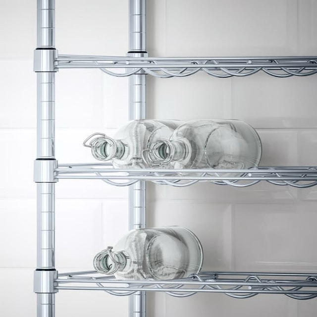 OMAR Bottle shelving unit, galvanized - photo 2
