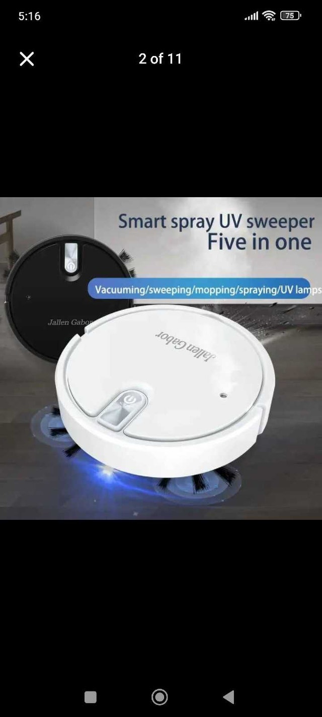 Medium size Intelligent floor cleaning robot sweeping vacuuming