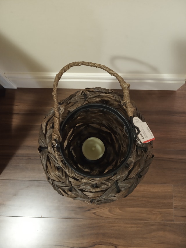 Resin Wicker LED Lantern 20" - photo 2