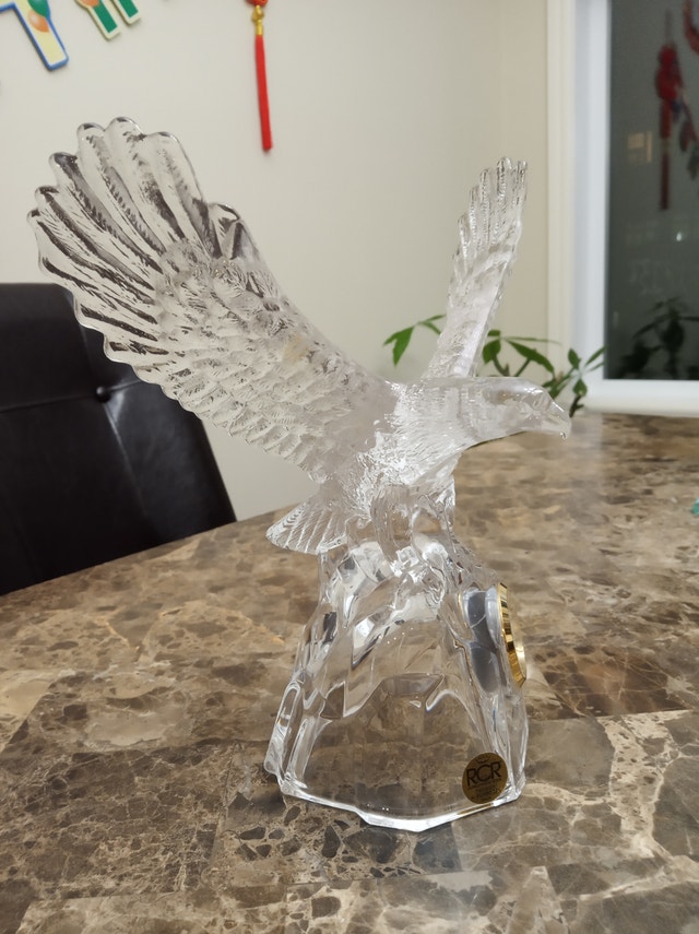 RCR Crystal Eagle Clock Italian Crystal - photo 3