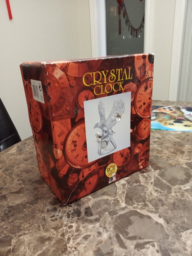 RCR Crystal Eagle Clock Italian Crystal - photo 5